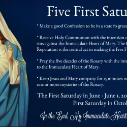 First Saturday Devotion